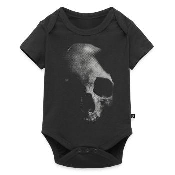 Old white skull - Baby Premium short-sleeve bodysuit - black - Front