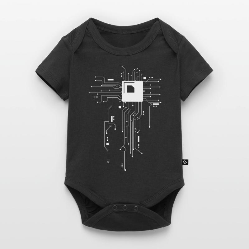 CPU Technik Nerd Computerchip Informatiker Baby Premium Kurzarmbody