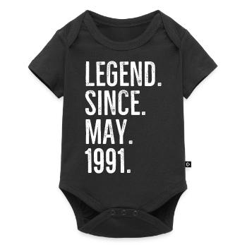 Légende depuis mai 1991 - Body à manches courtes Premium Bébé - noir - Devant