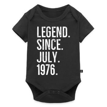 Légende depuis juillet 1976 - Body à manches courtes Premium Bébé - noir - Devant