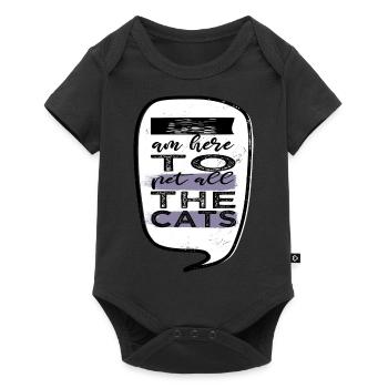 avacato pet cat pet present idea avogato guenon - Baby Premium short-sleeve bodysuit - black - Front