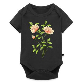 Fleur - Body à manches courtes Premium Bébé - noir - Devant
