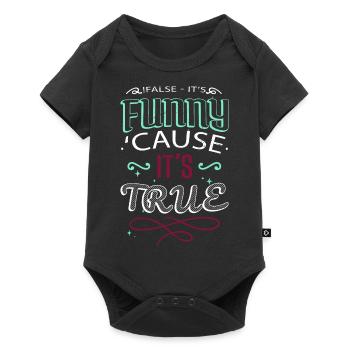 birthday present idea fathersday geek gift - Baby Premium Kurzarmbody - Schwarz - Vorne