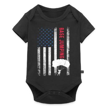 Base Jumping - Baby Premium short-sleeve bodysuit - black - Front