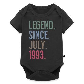 Légende depuis juillet 1993 - Body à manches courtes Premium Bébé - noir - Devant