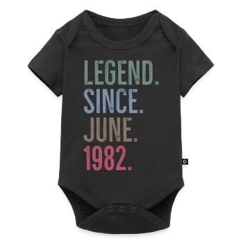 Legend Since June 1982 - Baby Premium short-sleeve bodysuit - black - Front
