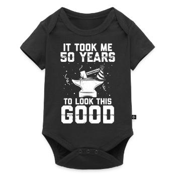 Forging Birthday Gift | Blacksmith Birthday - Baby Premium short-sleeve bodysuit - black - Front