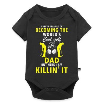 Never Dreamed Of Becoming The Cool Golf DAD - Baby Premium short-sleeve bodysuit - black - Front