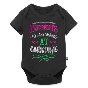 Dinosaurs Computer Bodybuilder Dinosaur Tshirt - Baby Premium short-sleeve bodysuit - black - Front