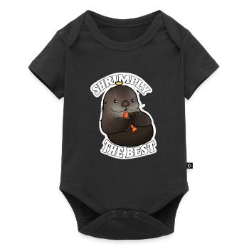 Tazz parle | Shrimply le meilleur - Body à manches courtes Premium Bébé - noir - Devant