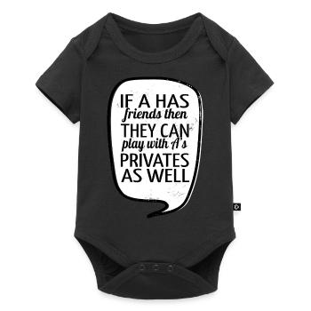 Père Informaticien Informaticien Blague d’anniversaire - Body à manches courtes Premium Bébé - noir - Devant