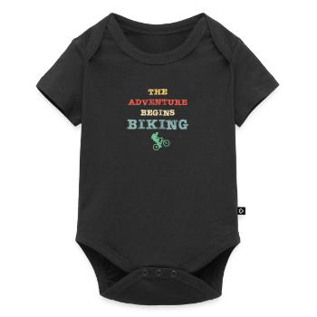 The adventure begins - Binking - Baby Premium Kurzarmbody - Schwarz - Vorne