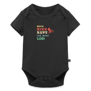 My bike is calling, I have to go! - Baby Premium short-sleeve bodysuit - black - Front