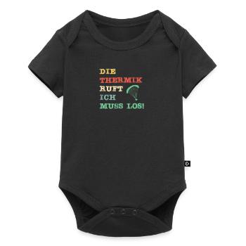 Die Thermik ruft, ich muss los - Baby Premium Kurzarmbody - Schwarz - Vorne