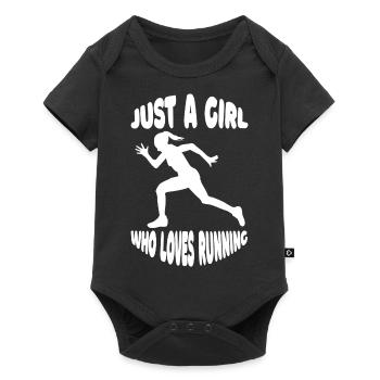 Jogger course d’entraînement course en forme jogging cardio - Body à manches courtes Premium Bébé - noir - Devant