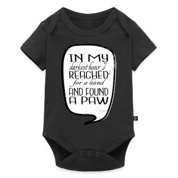 geburtstagsgeschenkidee freunde veganismus - Baby Premium Kurzarmbody - Schwarz - Vorne
