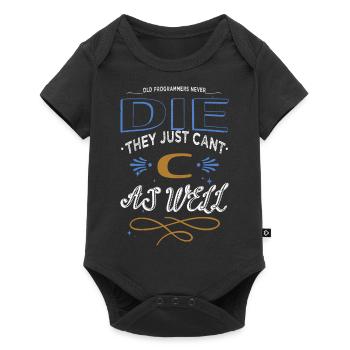 hacking computer birthday present idea awesome - Baby Premium Kurzarmbody - Schwarz - Vorne