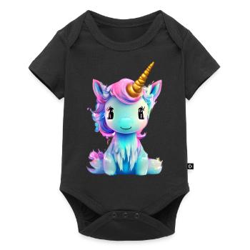 Unicorn Girl Unicorn Mythical Animal Unicorns - Baby Premium short-sleeve bodysuit - black - Front