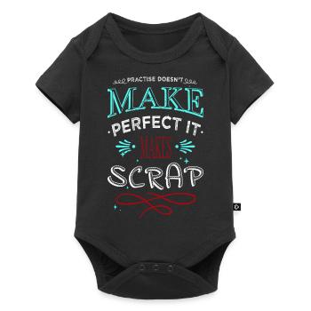Déclaration Hommes A Charpentiers T-shirts de prière - Body à manches courtes Premium Bébé - noir - Devant