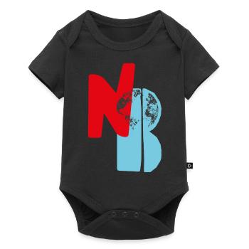 N O B II - Baby Premium Kurzarmbody - Schwarz - Vorne