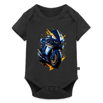 Sport motorcycle - Baby Premium short-sleeve bodysuit - black - Front