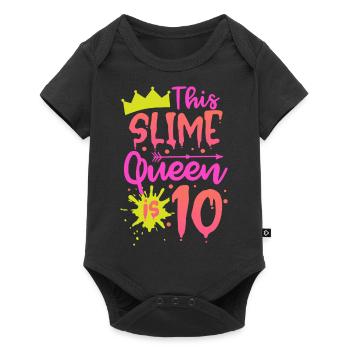 Cette reine de la gelée a 10 ans - Body à manches courtes Premium Bébé - noir - Devant