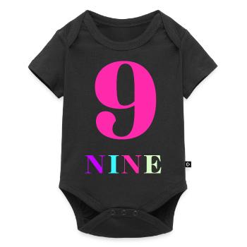Nine-9th Anniversary - Baby Premium short-sleeve bodysuit - black - Front