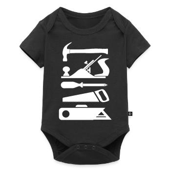 Outils menuiserie Menuisier - Body à manches courtes Premium Bébé - noir - Devant