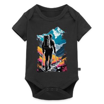 randonnée nature et montagne - Body à manches courtes Premium Bébé - noir - Devant