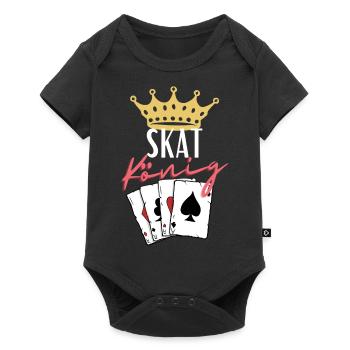 Roi du Skat - Body à manches courtes Premium Bébé - noir - Devant