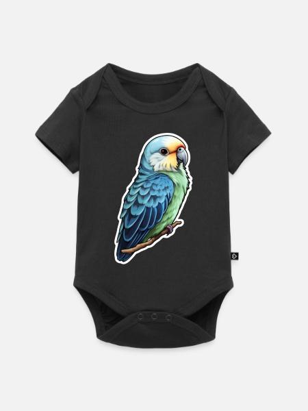 Sittich - Baby Premium Kurzarmbody - Schwarz