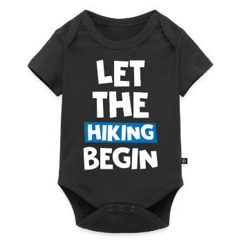 Let The Hiking Begin - Baby Premium short-sleeve bodysuit - black - Front