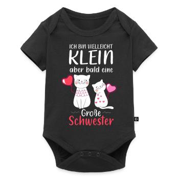 I'm small but soon to be a big sister - Baby Premium short-sleeve bodysuit - black - Front