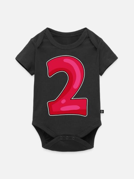 zwei - Baby Premium Kurzarmbody - Schwarz