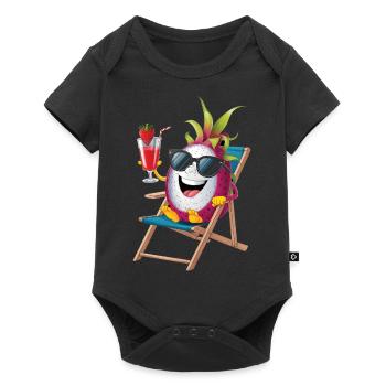 Dragon Fruit - Baby Premium Kurzarmbody - Schwarz - Vorne