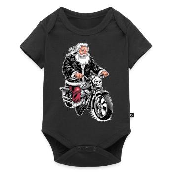 Santa is coming to town - Baby Premium short-sleeve bodysuit - black - Front