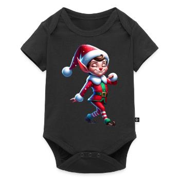Christmas Elf Christmas - Baby Premium short-sleeve bodysuit - black - Front