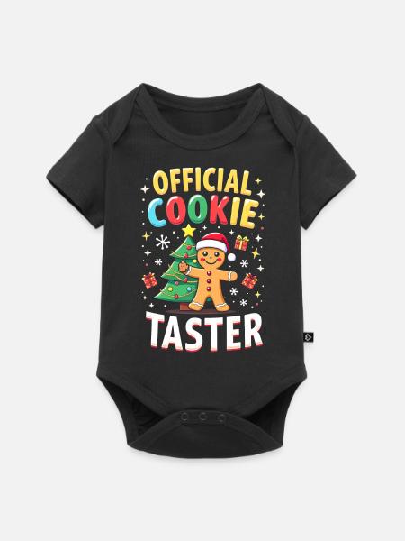 Official Cookie Taster - Baby Premium Kurzarmbody - Schwarz