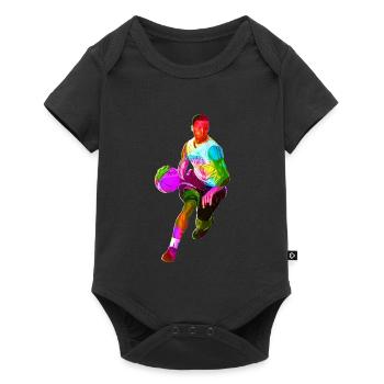 Basketteurs colorés - Body à manches courtes Premium Bébé - noir - Devant