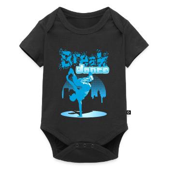 Ville breakdance - Body à manches courtes Premium Bébé - noir - Devant