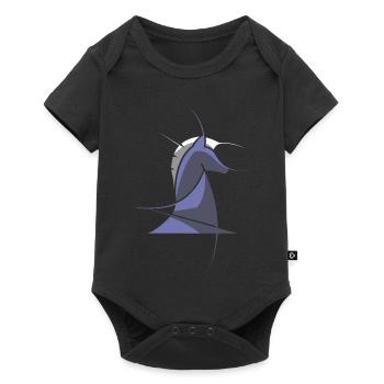 Chess Horse Modern – Abstract Chess Design - Baby Premium short-sleeve bodysuit - black - Front