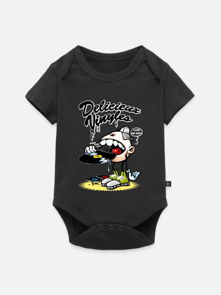 Délicieux vinyles - Baby Premium Kurzarmbody - Schwarz