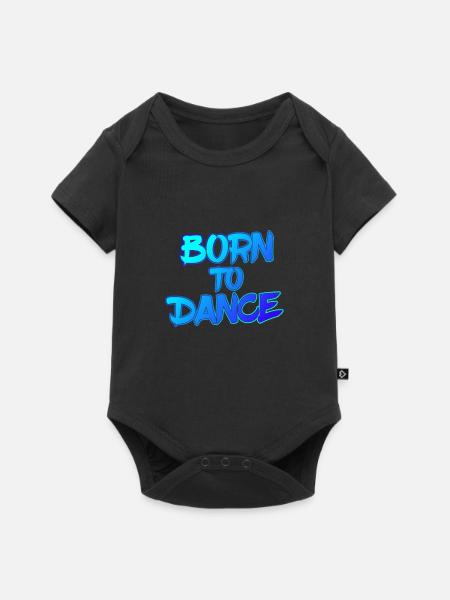 Born to Dance - Baby Premium Kurzarmbody - Schwarz