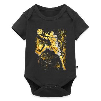 Basketteur - J’aime Basket - Slam dunk - Body à manches courtes Premium Bébé - noir - Devant