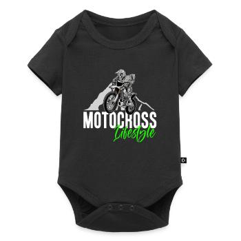 Motocross Lifestyle - Baby Premium short-sleeve bodysuit - black - Front