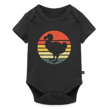 Dodo Vintage - Baby Premium Kurzarmbody - Schwarz - Vorne