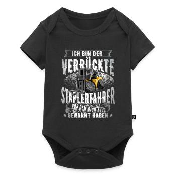Staplerfahrer - Baby Premium Kurzarmbody - Schwarz - Vorne