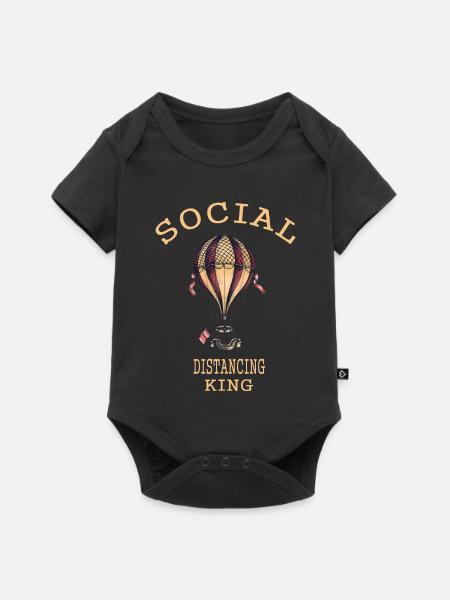 Ballonfahrt - Baby Premium Kurzarmbody - Schwarz