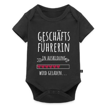 Geschäftsführerin Chefin CEO Ausbildung Geschenk - Baby Premium Kurzarmbody - Schwarz - Vorne