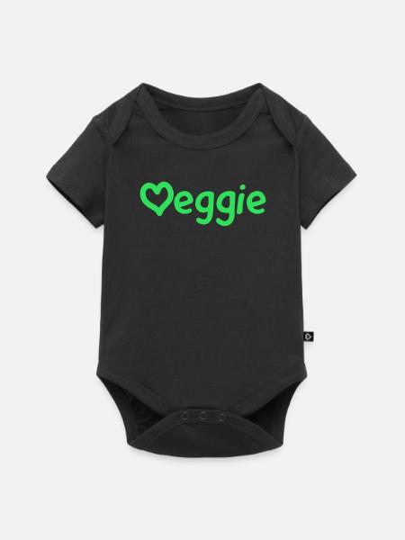 Veggie - Baby Premium Kurzarmbody - Schwarz